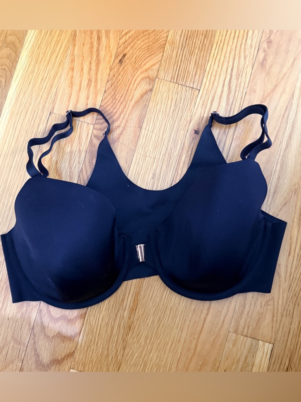 Soma Vanishing 360 Perfect Coverage Bra 36C Black Front Close Wireless